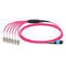 Customized Optical Fiber Patch Cord QSFP MTP/MPO To Uniboot LC Duplex 8/12/24 Fiber