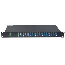 1U 19 Inch MUX DEMUX CWDM Dual / Single Fiber 1270~1610nm Rack Mount 4/8/16/18 CH