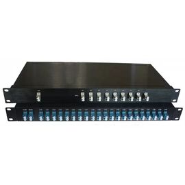 1U 19 Inch MUX DEMUX CWDM Dual / Single Fiber 1270~1610nm Rack Mount 4/8/16/18 CH