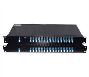 16ch Rack Mounted Wavelength Division Multiplexer CWDM MUX/DEMUX Module For PON Networks