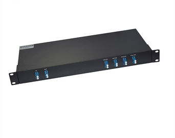 C21-C22 DWDM OADM Mux Demux , Fiber Optic Multiplexe 1RU 19 Inch Rack Mount