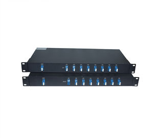 Single Fiber BIDI DWDM Mux Demux Multiplexer 8/16 Channels Rack Mounted Low insertion loss