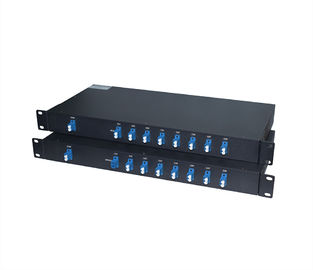 Single Fiber BIDI DWDM Mux Demux Multiplexer 8/16 Channels Rack Mounted Low insertion loss