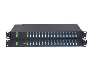 100G 16CH Dense Wavelength Division Multiplexer DWDM Dual Fiber For Long Haul Transmission