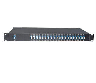 Customized 40CH AAWG DWDM Mux Demux Dual Fiber FMU 1U Rack Mount Dense Wavelength