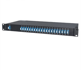 Customized 40CH AAWG DWDM Mux Demux Dual Fiber FMU 1U Rack Mount Dense Wavelength