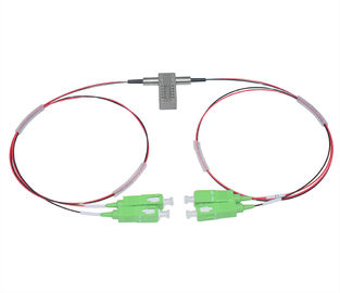 2x2 Bypass Mechanical Fiber Optic Switch 1310/1550nm for Optical network protection