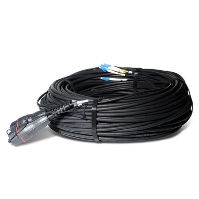 G657A2 IP67 Full AXS LC UPC Duplex Fiber Optical Patch Cord