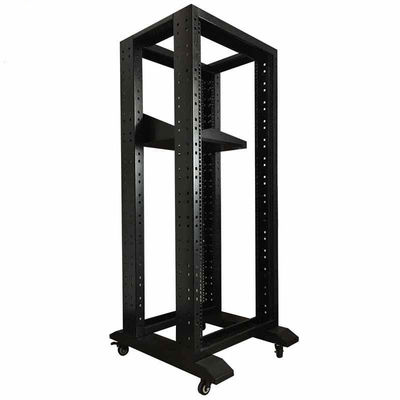 Floor Standing 19" 27U 37U 42U SPCC Open Rack Frame