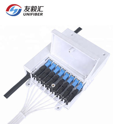 ABS 8 Ports SC Anti UV FTTH Fiber Optic Termination Box