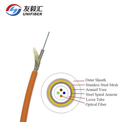 G657A2 TPU Jacket Military Tactical Optical Fiber Cable