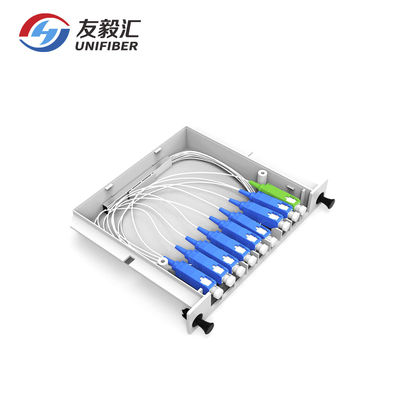 GPON 1650nm SC APC 1x8 PLC LGX passive fiber splitter Box