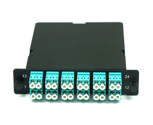 24 Core MTP To LC Cassette Optical Fiber Panel MTP MPO Connector