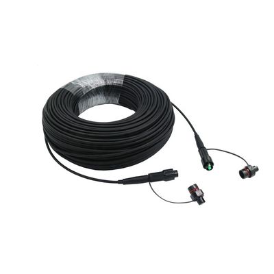 Pre Connectorized Ftth Fiber Optic Drop Cable 4.8mm With SC Connector