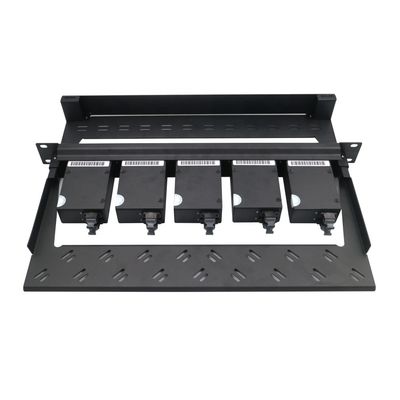 Om3 Om4 Quad LC Adapter MPO Cassette Rack Mount Patch Panel