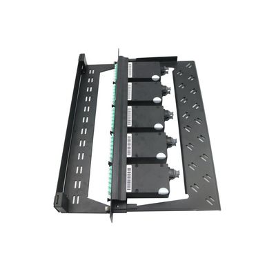 Om3 Om4 Quad LC Adapter MPO Cassette Rack Mount Patch Panel