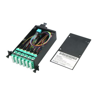 24F Quad LC OM3 24 Core MPO LGX Fiber Optic Box For 40G/100G