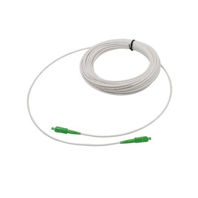 White FTTH SC/APC 3.0mm G657A1 Fiber Optic Patch Cord