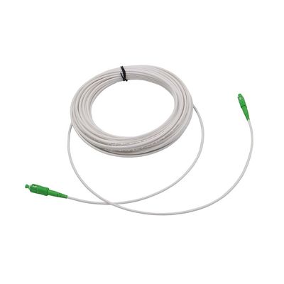 White FTTH SC/APC 3.0mm G657A1 Fiber Optic Patch Cord