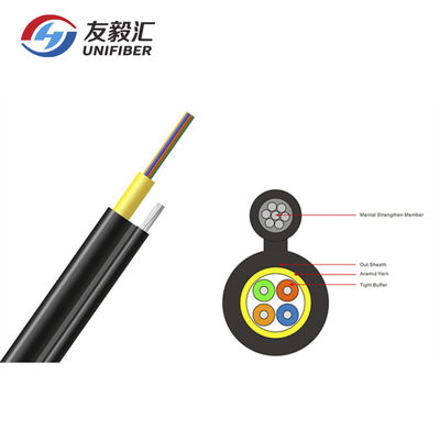 1/2/4 Core FTTH G657A1 LSZH Sheath Optical Drop Wire