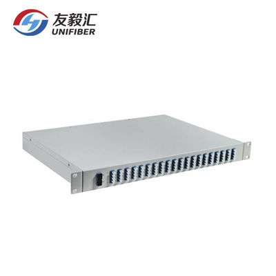 1U Rack Mount 80CH 50Ghz Athermal AWG DWDM Module