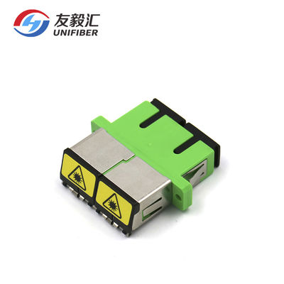 SC To SC OM3 OM4 Fiber SC/APC Duplex Shutter Adapter