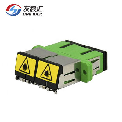 SC To SC OM3 OM4 Fiber SC/APC Duplex Shutter Adapter