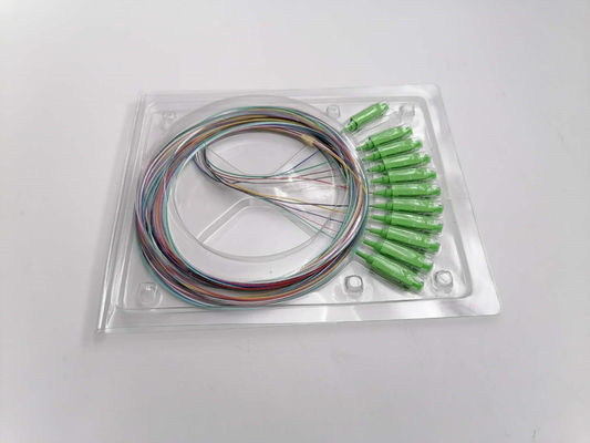 Unjacketed 1m SC/APC Single Mode 0.9mm Fiber Optic Pigtail