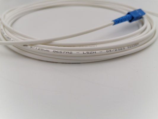 G657A2 SC APC To SC/UPC FTTH 3.0mm Optical Patch Cord