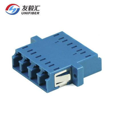 CATV LC/UPC To LC/UPC Quad Fiber Optic Adaptor Bronze Sleeve