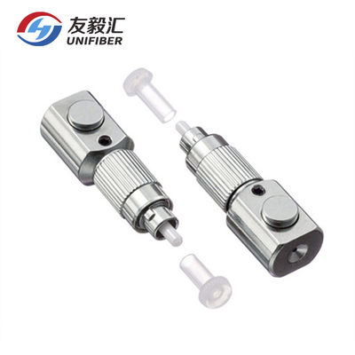 Metal FC LC ST Connector 250um Optic Fiber Adapter