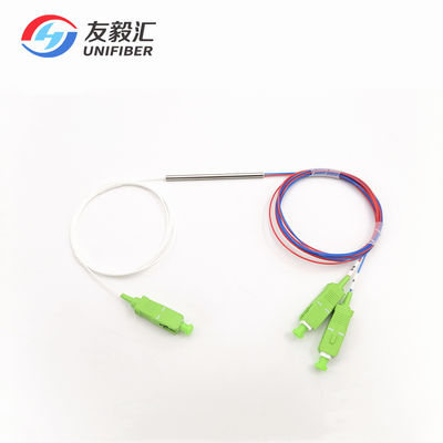 0.9mm SC APC Fiber Fused Biconical Taper Coupler For CATV