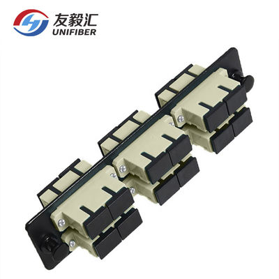 SC Duplex 24fibers OS2 LGX Single Mode Patch Panel 6 Port