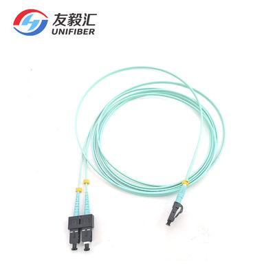 2.0mm 2M OM3 Multimode 50/125um SC To LC Duplex Patch Cord