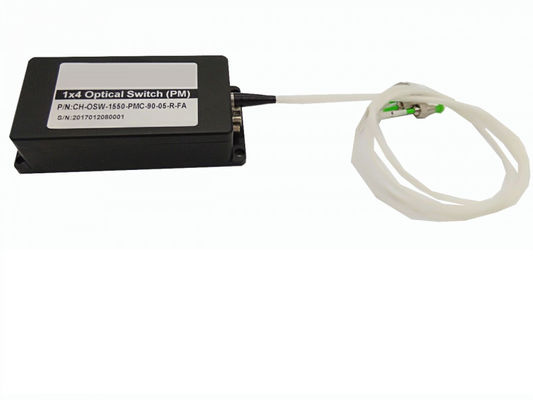 5V 1550nm Mechanical Fiber Optic Switch 1x4 Latching