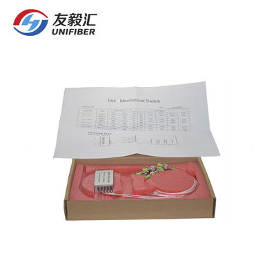 5V 1550nm Mechanical Fiber Optic Switch 1x4 Latching