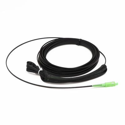 SC/APC to SC/APC FTTH drop cable patch cord 2.0*3.0mm G657B3 fiber 50M with pulling eyes