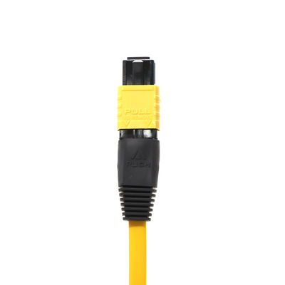 12 Core Flat Ribbon Yellow MPO MTP Patch Cord Single Mode