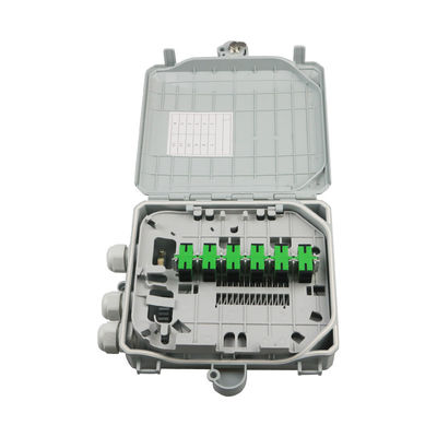 FTTH Wall Mount Outdoor Fiber Termination Box ABS Material