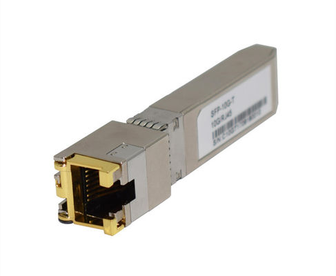 10Gbase-T RJ45 Fiber To Ethernet Transceiver 30m Lead Free