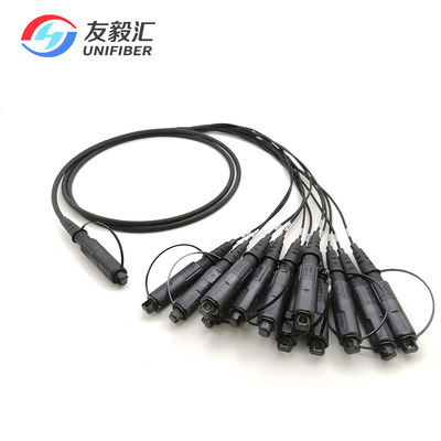 MPO To LC/APC 24 Core Fiber Optic Cable Assemblies For FTTA