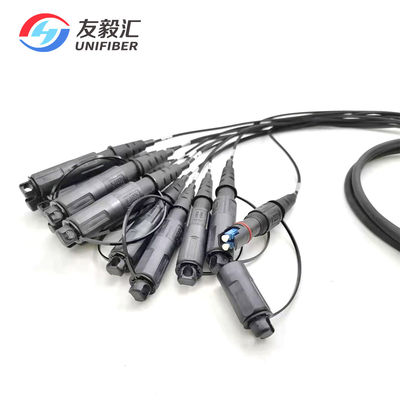 MPO To LC/APC 24 Core Fiber Optic Cable Assemblies For FTTA