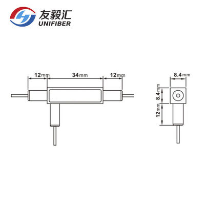 1060nm Three Port Polarization Insensitive Circulator LC Connector