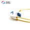 PVC LC Singlemode Duplex Fiber Optic Patch Cord 90 Degree Boot