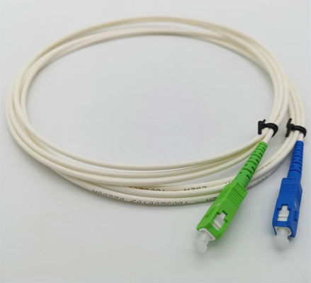 Double Sheath SC APC Fiber Optic Pigtails FTTH G657B3