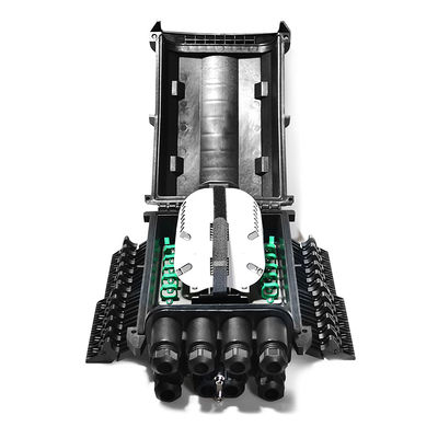 Inline Horizontal Fiber Optic Splice Closure 288 Cores Wall Pole Wounting