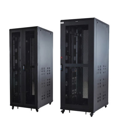 19 Inch SPCC 42U 47U Server Fiber Network Cabinet Floor Standing