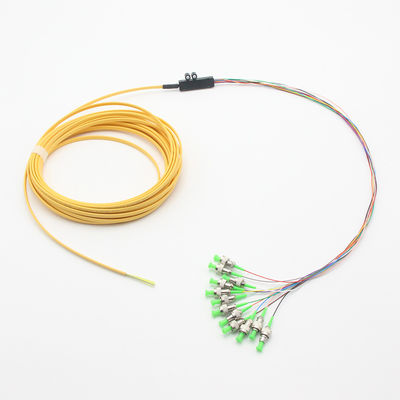 12F Ribbon Fanout Fiber Pigtails 1.5m For Fusion Splicing