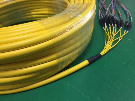 LC UPC 144f Pre Terminated Multi Fiber Cables OFNR Jacket