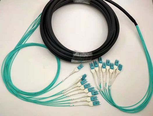 Switchable Uniboot LC Duplex Fiber Patch Cord Multimode OM3 16 Core